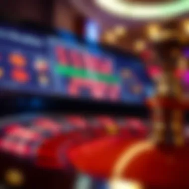 Exploring Digital Betting Platforms Close-up of a digital roulette interface displaying various betting options