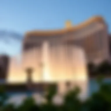 Bellagio's Timeless Elegance The architectural beauty of the famous Bellagio Hotel and its majestic fountain show.