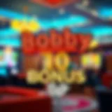 Promotional banner for Bobby Casino's no deposit bonus