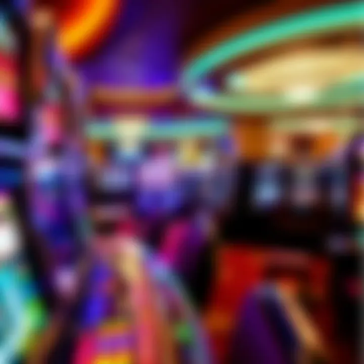 Interior gaming floor displaying a variety of slot machines and gaming tables