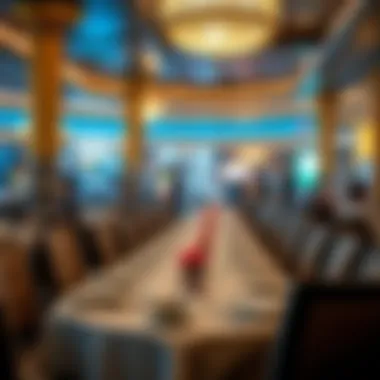 Luxury Dining Experience Elegant dining setup at a renowned Las Vegas buffet