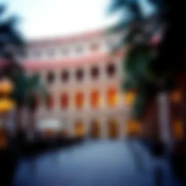 Exterior view of the Caesars Palace Colosseum showcasing its architectural beauty