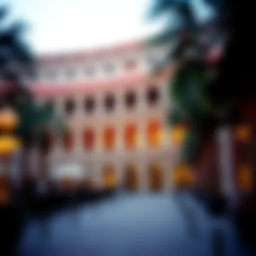 Exterior view of the Caesars Palace Colosseum showcasing its architectural beauty