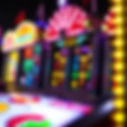 Vibrant carnival-themed graphics of the slot game