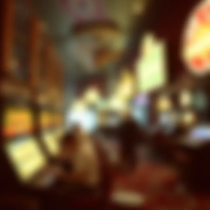 Early Gaming in Las Vegas A historical photograph depicting early gaming in Las Vegas