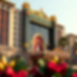 Exterior view of Cleopatra Casino showcasing its grand architecture.