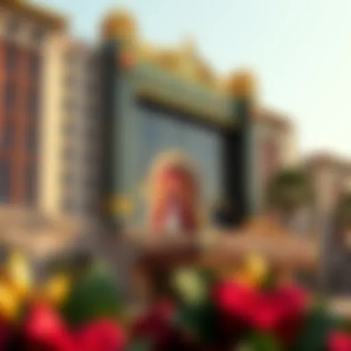 Exterior view of Cleopatra Casino showcasing its grand architecture.