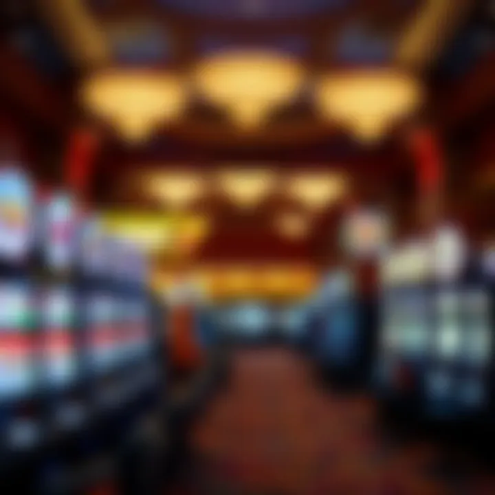 Interior view showcasing the slot area of Coushatta Casino