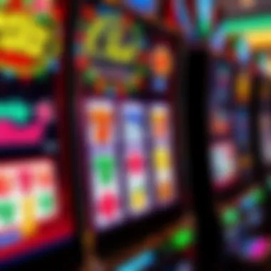 Modern technological interface of a slot game