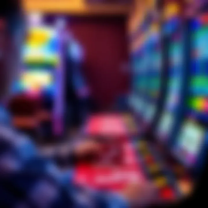 Player strategizing with cards in a video poker game