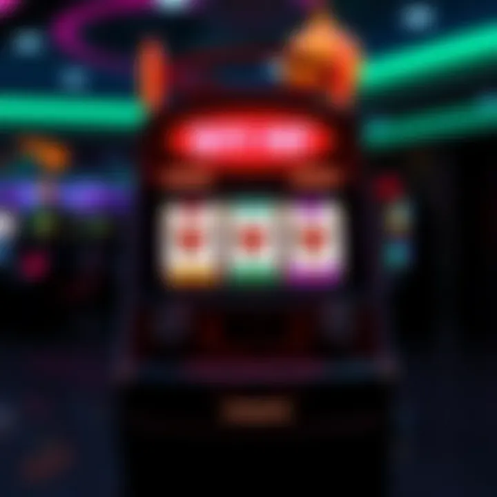 Conceptual design of a slot machine app interface