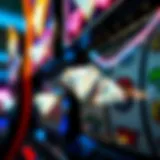 Glistening diamond symbols on a slot machine