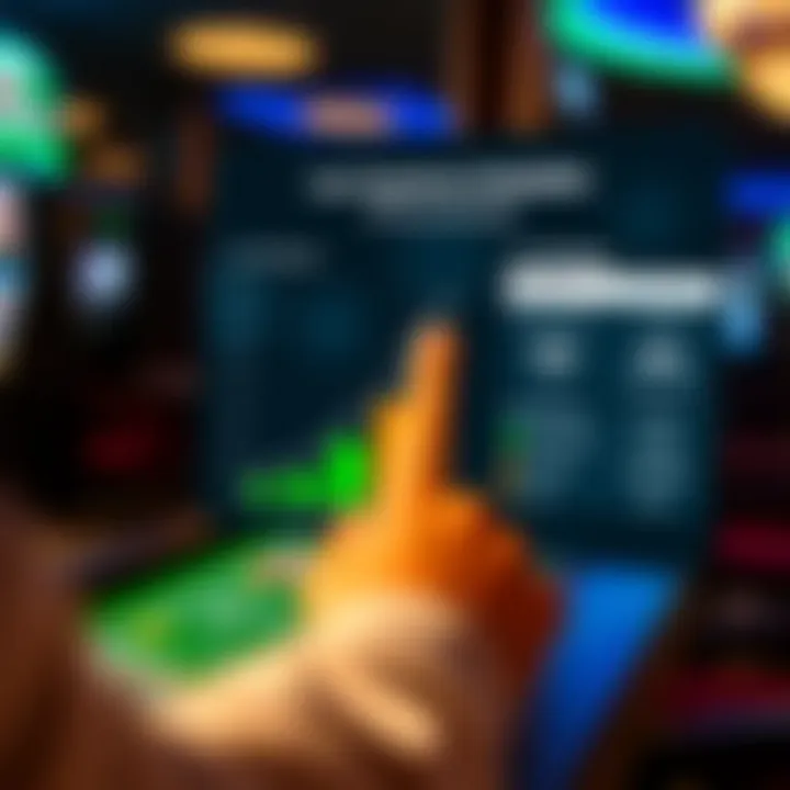 Graph depicting the user experience and navigation within the app