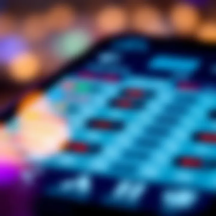 A close-up of betting features available on the DRF Bets mobile app