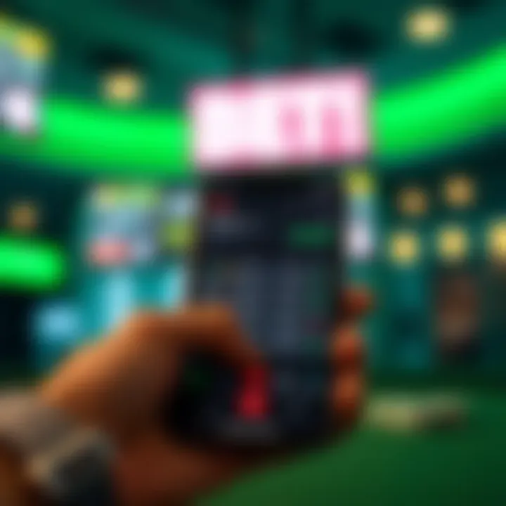 A smartphone displaying live betting odds on the DRF Bets app