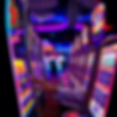 Engagement in Free Play Player engaging with a digital slot machine interface during free play.