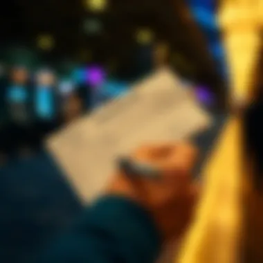 Close-up of a betting slip filled out by an enthusiastic bettor.