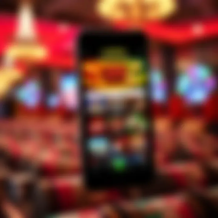 Discover the Interface of Casino Apps Mobile casino app interface showcasing bonuses