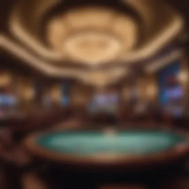 A luxurious casino lobby that captures the essence of Houston's nightlife