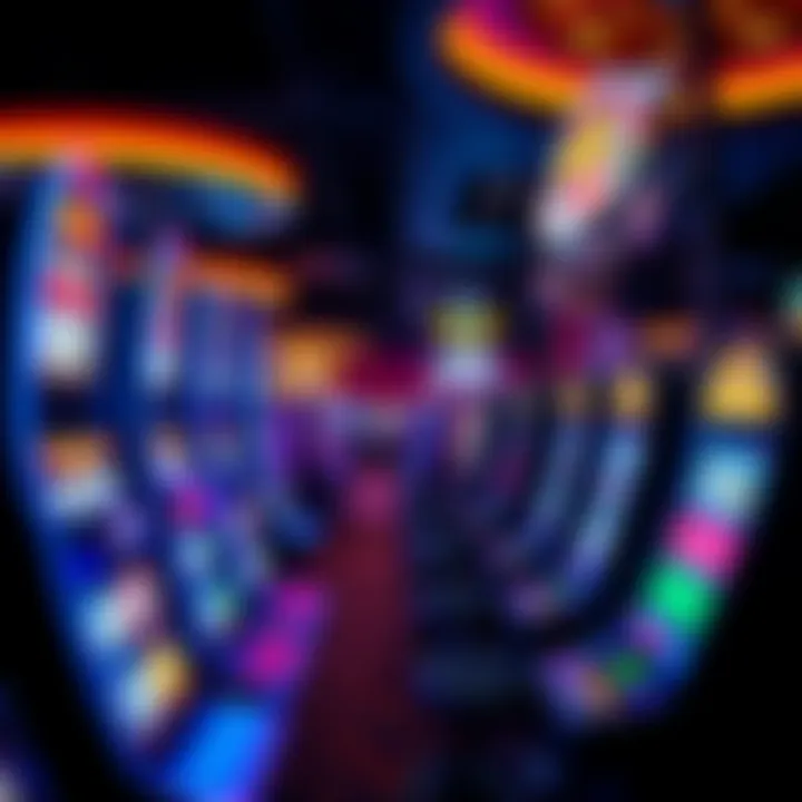 Vibrant Gaming Experience Vibrant gaming floor at a local casino