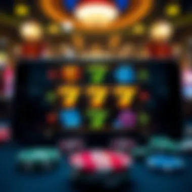 User interface of a mobile slots game highlighting engaging gameplay