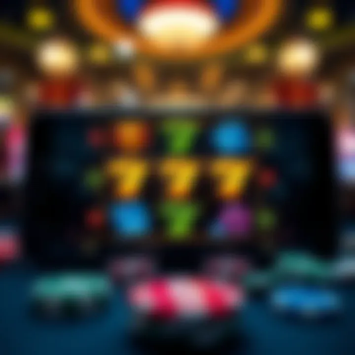 User interface of a mobile slots game highlighting engaging gameplay