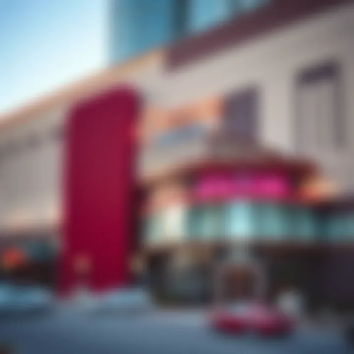 Exterior view of Encore Boston Players Club showcasing its modern architecture