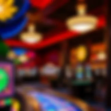 Interior gaming area filled with various gaming tables and machines