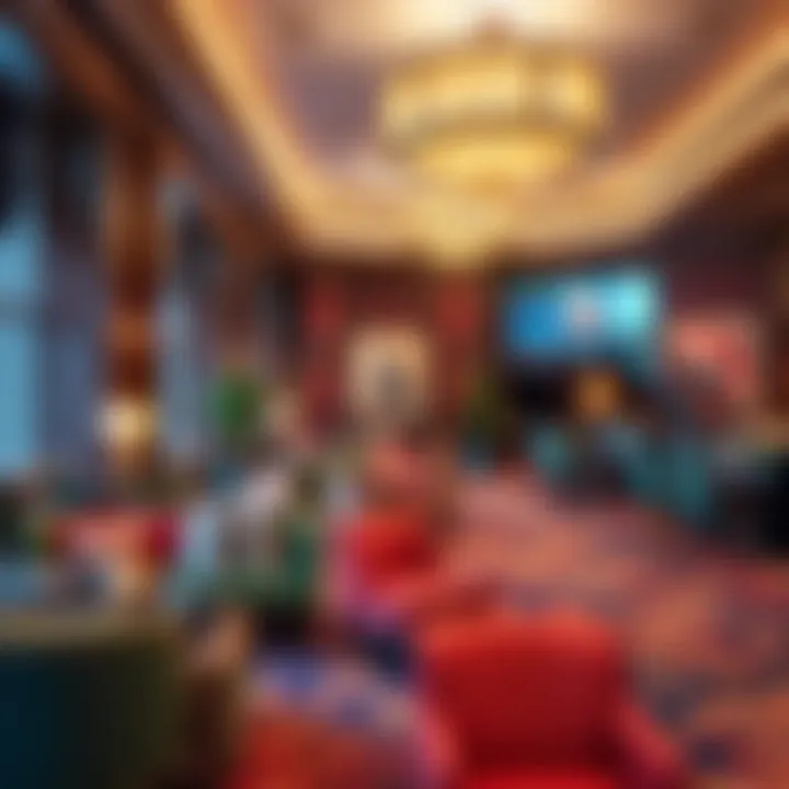 Luxurious lounge area with comfortable seating and stylish decor