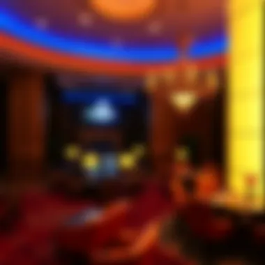 Evansville Casino Hotel Lobby Luxurious view of Evansville casino hotel lobby
