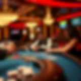 Engaging Live Casino Experience A captivating live casino setting showcasing a dealer and players engaged in an exciting game.