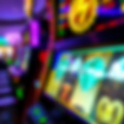 Sparkling diamond symbols on a vibrant slot machine