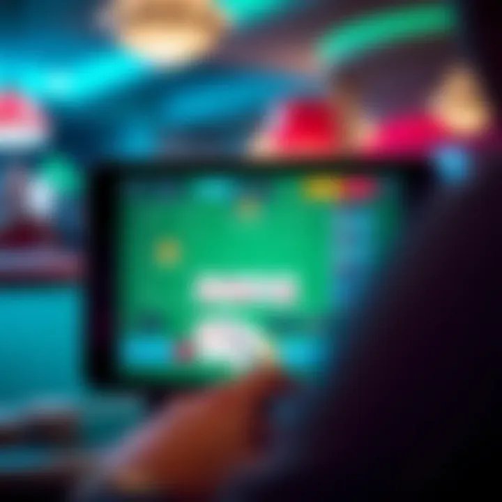 Strategic Insights in Poker Apps A digital representation of poker strategies displayed on a screen