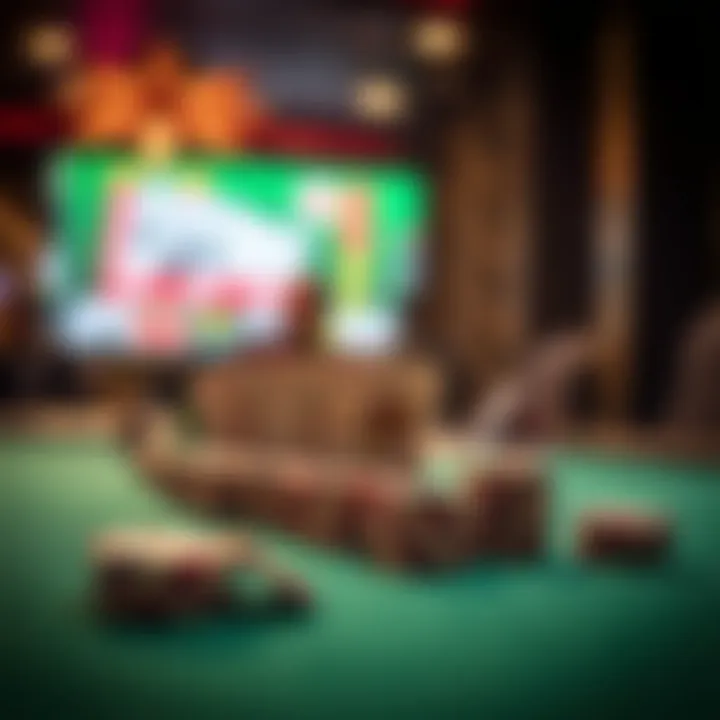 Technological Evolution in Poker An illustration showing the evolution of technology in poker applications