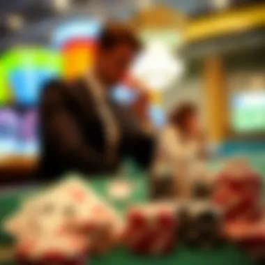 Abstract representation of strategy and decision-making in gambling