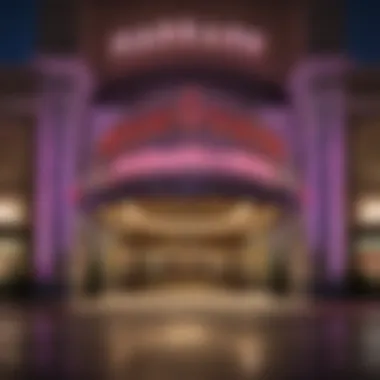 Vibrant Entrance to Harrah's Metropolis Exterior view of Harrah's Metropolis showcasing its vibrant entrance