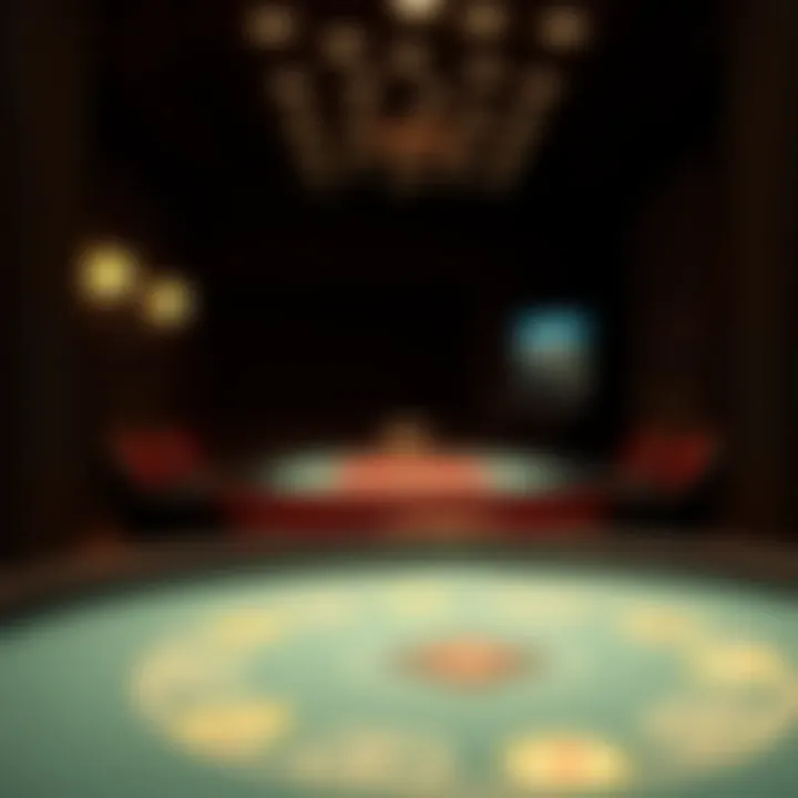 Intimate Gaming Table Experience Exclusive gaming table within a private setting