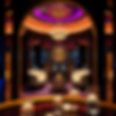 Opulent Design of a High Roller Pod Luxurious interior of a high roller private pod