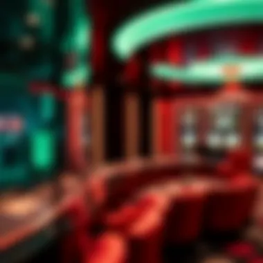 Modern Aesthetics in Luxury Gaming Trendy design elements in a luxury gaming environment