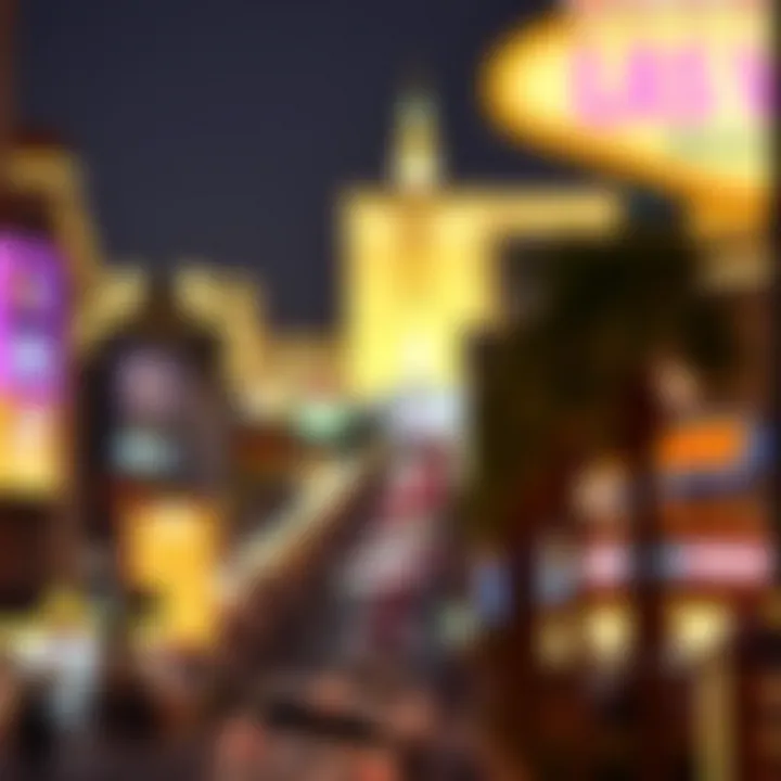 Vibrant Las Vegas Strip illuminated at night