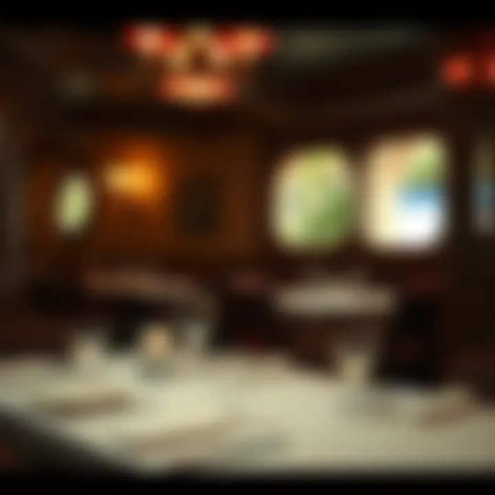 A cozy hidden restaurant with unique decor serving gourmet dishes