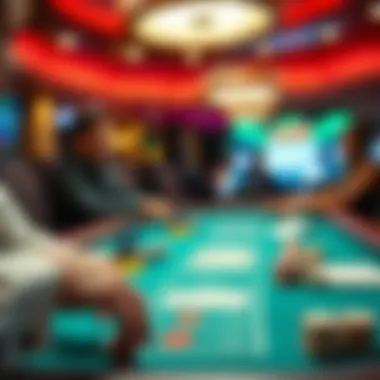 A high-definition streaming of a live dealer game in progress