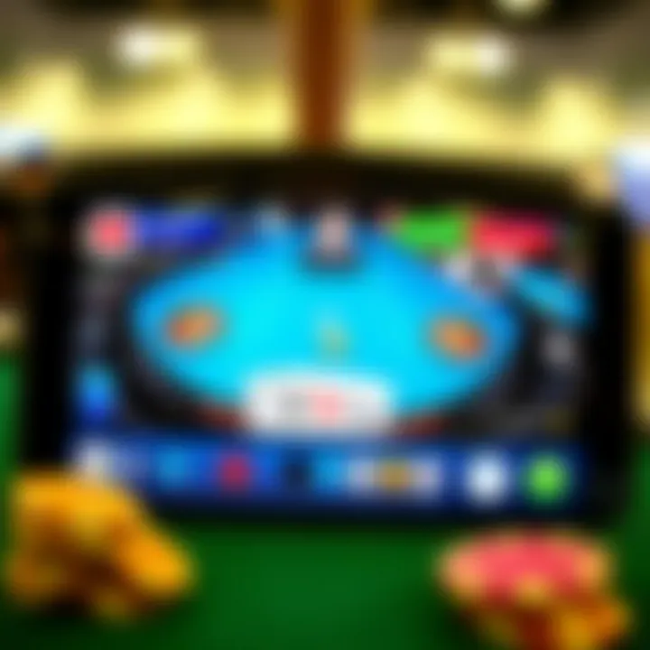 Dynamic Interface of Live Poker Apps Dynamic interface of a live poker app on Android