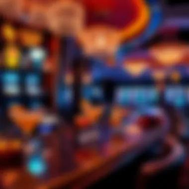 Trendy Casino Bar Scene Trendy casino bar showcasing unique cocktails