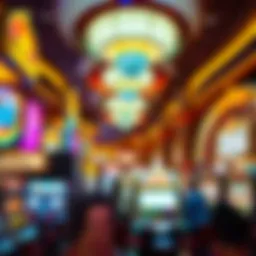 Vibrant casino floor bustling with activity