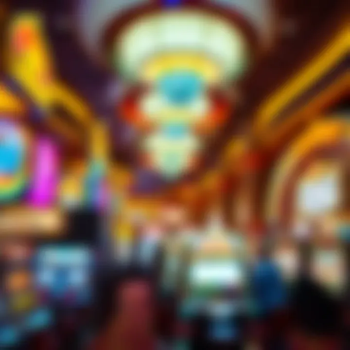 Vibrant Casino Environment Vibrant casino floor bustling with activity