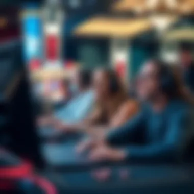 An engaging scene of players enjoying an online gaming session