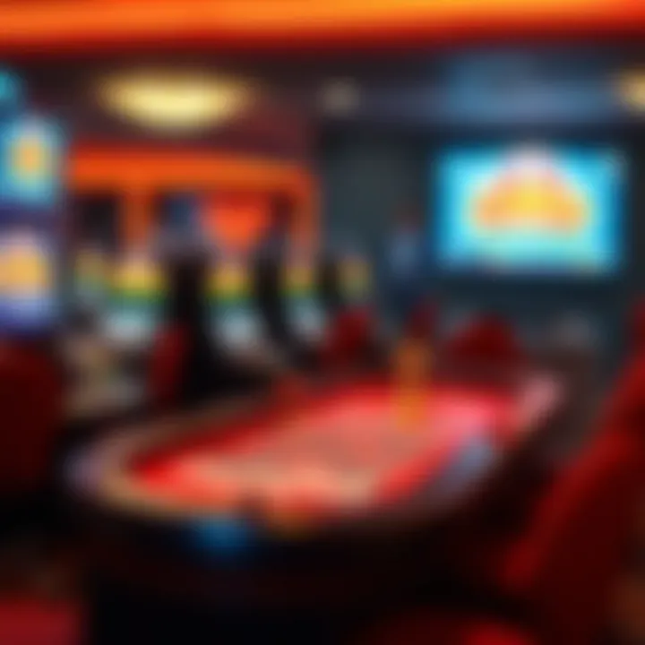 A digital illustration of popular online casino games