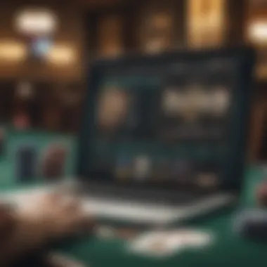 User-Friendly Poker Platform Interface A user interface of a popular online poker platform.