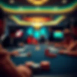 Detailed view of Texas Hold'em gameplay